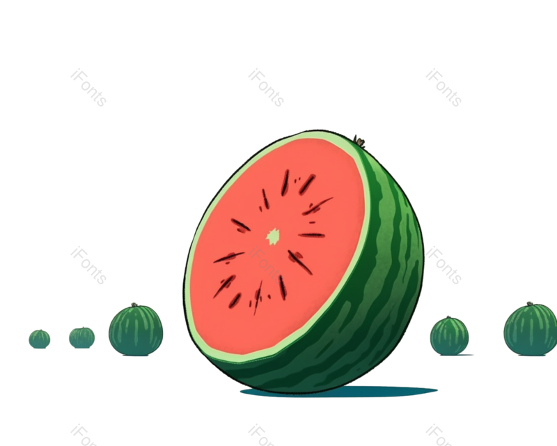 西瓜图片,夏至元素,元素PNG,清新免抠素材